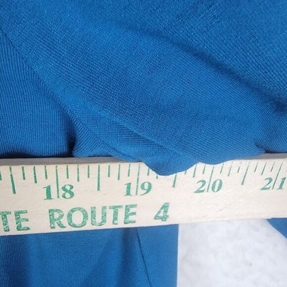 J. Jill Wearever Collection Single Button Cardigan Teal Womens Small Slinky - Picture 6 of 14